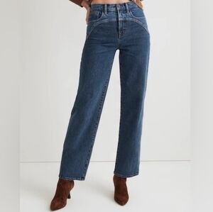 MADEWELL The Perfect Vintage Wide-Leg Crop Jean Sonoma Wash Yoke Edition Size 26